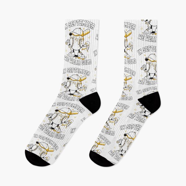 Item preview, in September We Wear Gold Baseball Drip Boy Childhood Cancer designed and sold by LuxeGraphix.