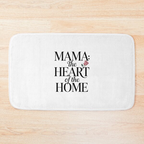Item preview, Mama: The Heart of the Home – Elegant Floral Quote designed and sold by Enea Kelo.