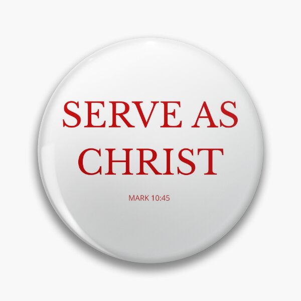 Item preview, SERVE AS CHRIST – Christian Minimalist Design designed and sold by Illustrated Faith.