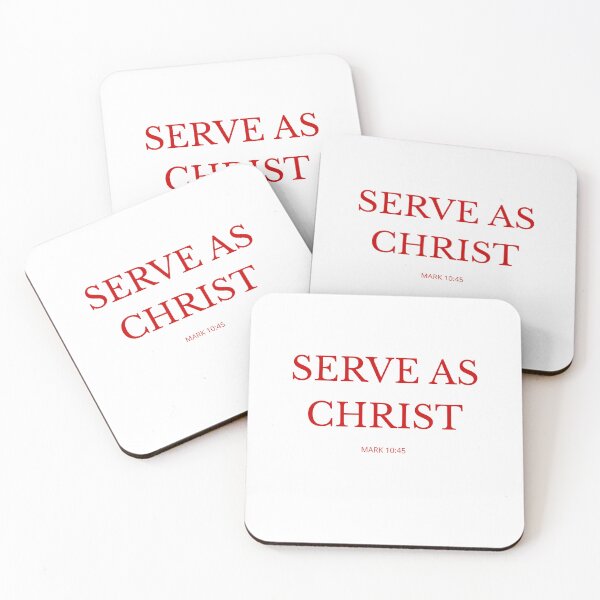 Item preview, SERVE AS CHRIST – Christian Minimalist Design designed and sold by Illustrated Faith.