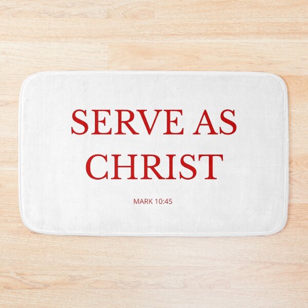 Item preview, SERVE AS CHRIST – Christian Minimalist Design designed and sold by Illustrated Faith.