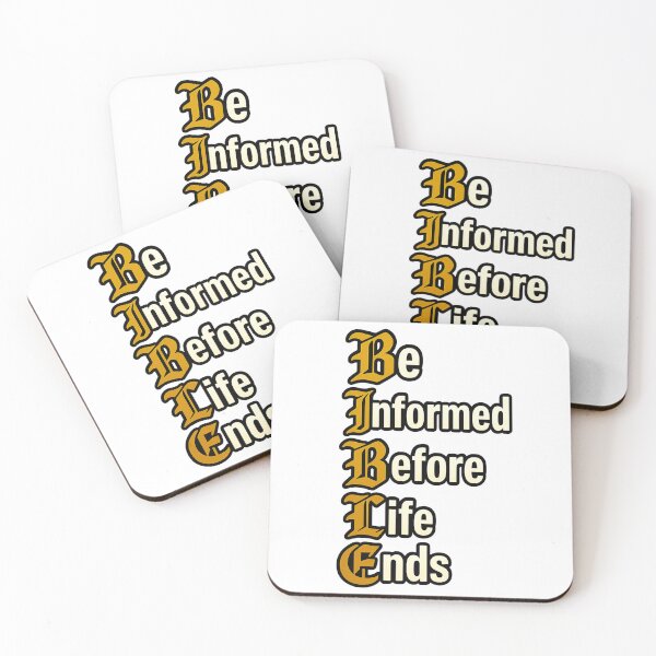 Item preview, BIBLE Acronym – Be Informed Before Life Ends Christian Design designed and sold by RogueSymmetry.