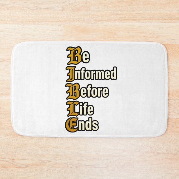 Item preview, BIBLE Acronym – Be Informed Before Life Ends Christian Design designed and sold by RogueSymmetry.