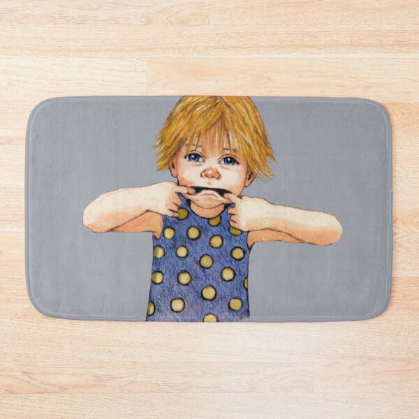 Item preview, Little Girl Pulling Faces, Childhood, Naughty Kid designed and sold by JoyfulWhimsy.