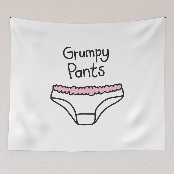 Item preview, Grumpy Pants – Funny Underwear Quote designed and sold by Sore Creations.