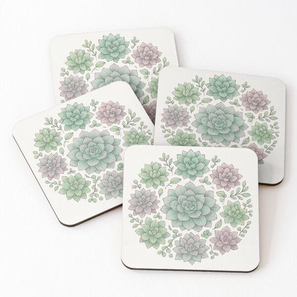 Item preview, Hand-Drawn Succulent Rosette Mandala – Boho Plant Sticker & iPhone Case designed and sold by Moodune.