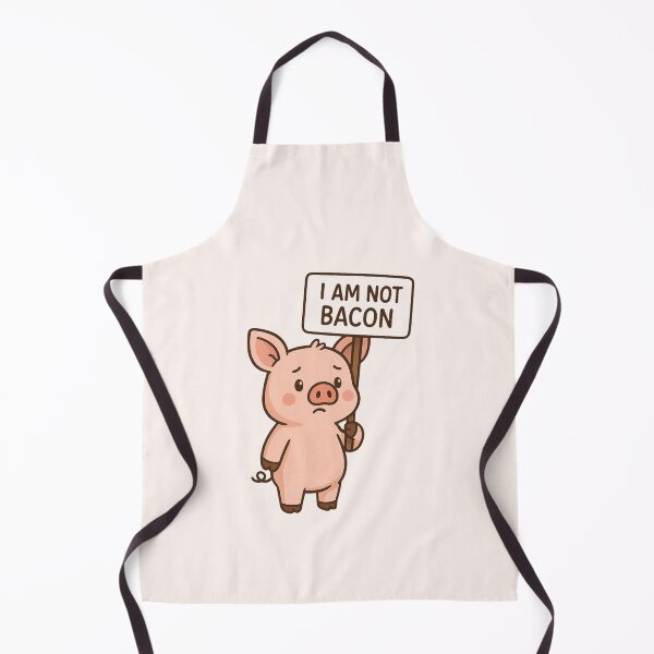 Item preview, I Am Not Bacon Go Vegan Stop Eating Animals Pig Animal Welfare Animal Suffering Factory Farming designed and sold by Annika Shurafa.
