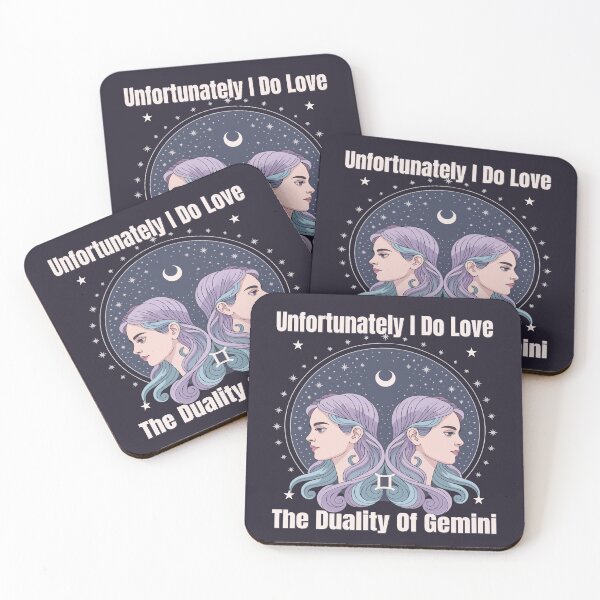 Item preview, Unfortunately I Do Love The Duality Of Gemini | Funny Zodiac Quote designed and sold by The Real Life Symphony.