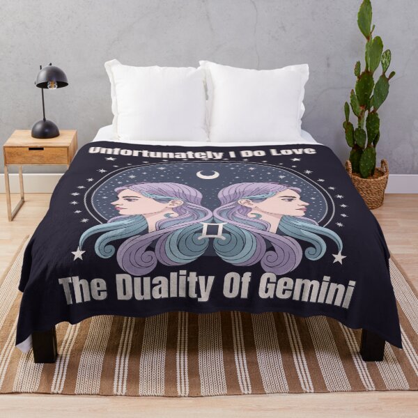 Item preview, Unfortunately I Do Love The Duality Of Gemini | Funny Zodiac Quote designed and sold by The Real Life Symphony.
