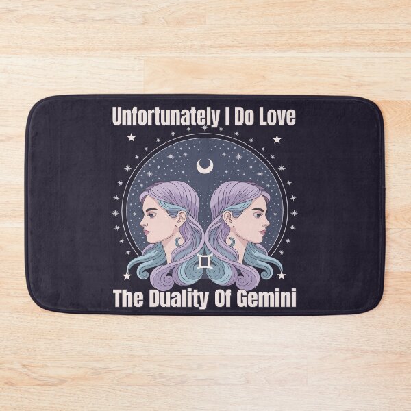 Item preview, Unfortunately I Do Love The Duality Of Gemini | Funny Zodiac Quote designed and sold by The Real Life Symphony.