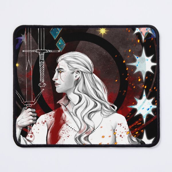 Item preview, The White Wolf (the Panes of Star-Glass and the Blood—Drunk Witcher) designed and sold by WhiteCatArt.