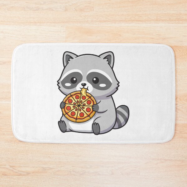Item preview, Funny Raccoon Eating Pizza Slice Kawaii Foodie Design Gift designed and sold by Snuggle Paws⭐⭐⭐⭐⭐.