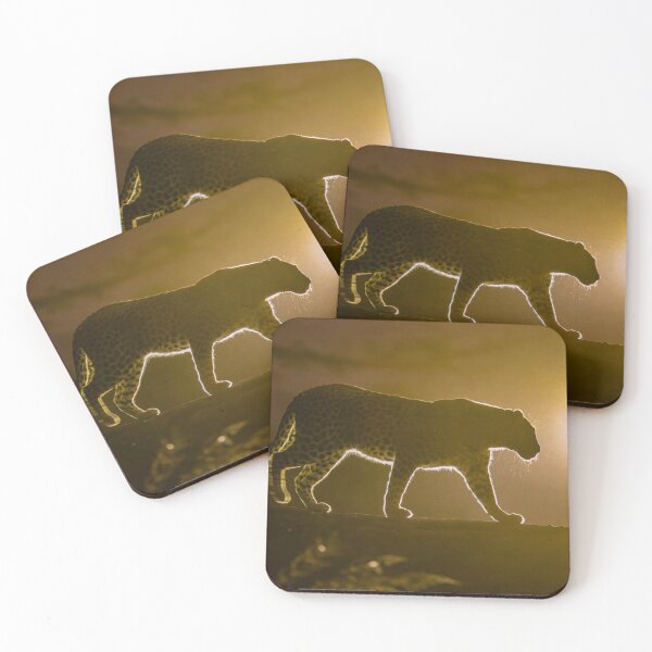 Item preview, Golden Shadow – Leopard Silhouette at Sunset designed and sold by DavideAntoniani.