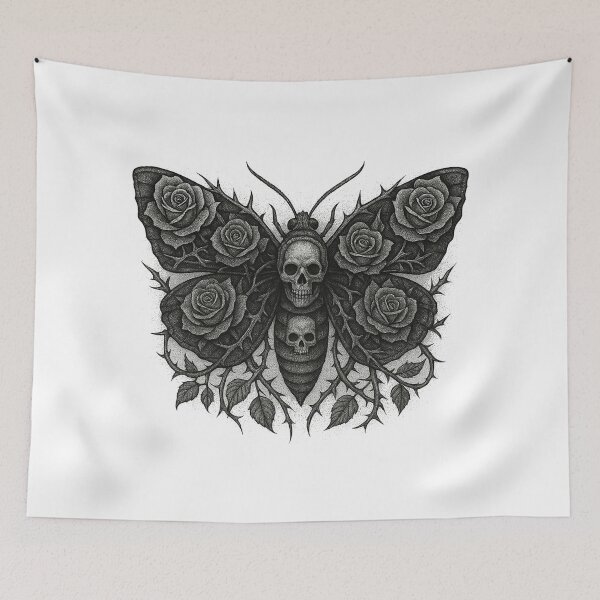 Item preview, Moth of Eternal Bloom designed and sold by Retrics Studio.
