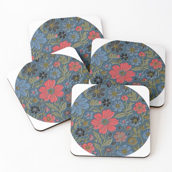 Item preview, dark round floral pattern colorful flowery design designed and sold by SmashingDeals.