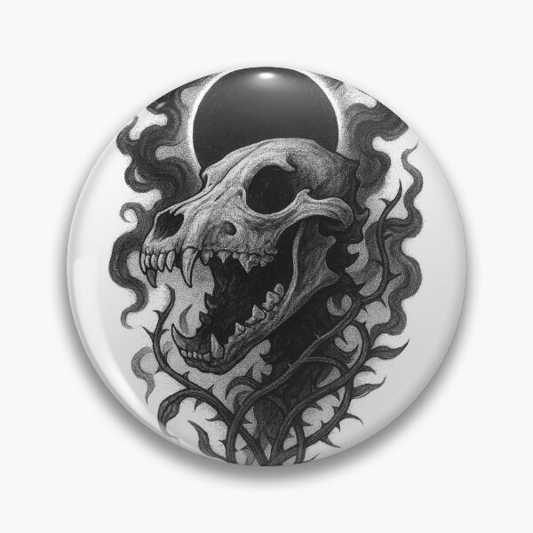 Item preview, Wolf Skull Eclipse designed and sold by Retrics Studio.