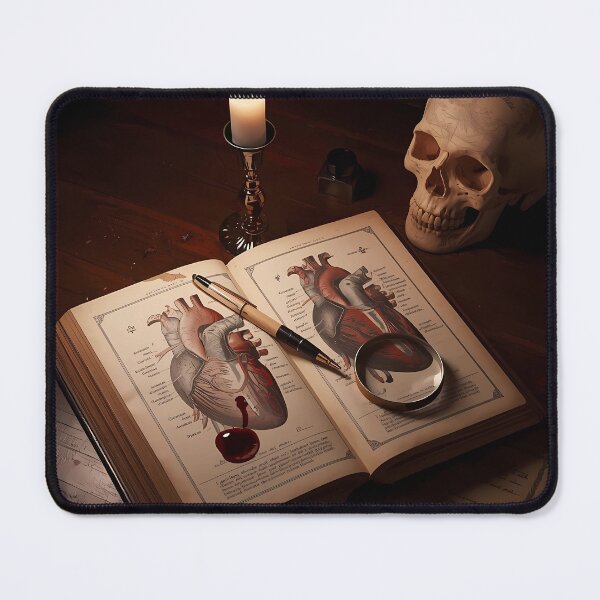 Item preview, The Ink-Stained Anatomist - Gothic Medical Art, Dark Academia Anatomy Study Poster designed and sold by Rilindi.