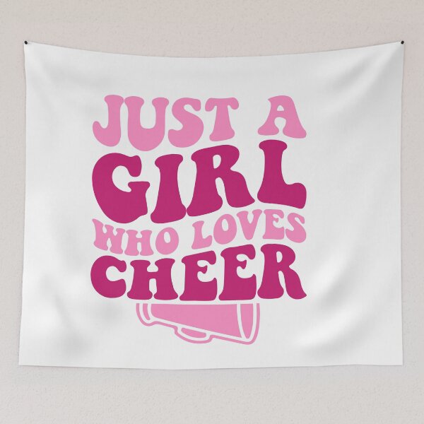 Item preview, Pink Just A Girl Who Loves Cheer designed and sold by artcultreone.