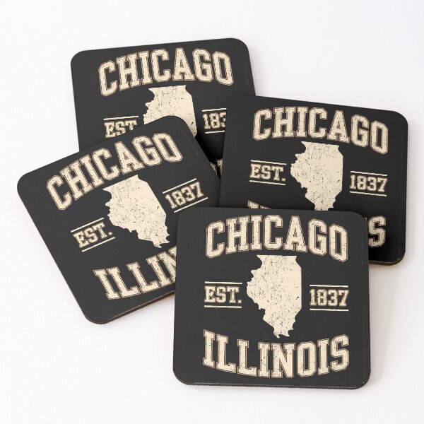 Item preview, Chicago Illinois Vintage Retro Typography Sports Travel Outdoor Adventure Gear designed and sold by OliviaHayesArt.