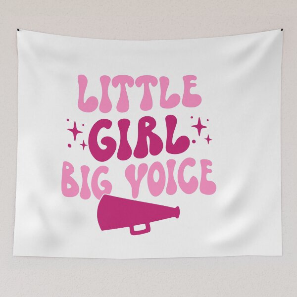 Item preview, Pink Little Girl Big Voice Cheer designed and sold by artcultreone.