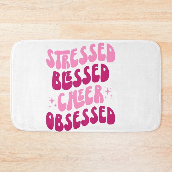 Item preview, Pink Stressed Blessed Cheer Obsessed designed and sold by artcultreone.