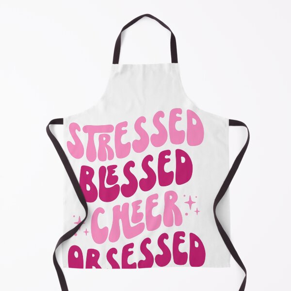 Item preview, Pink Stressed Blessed Cheer Obsessed designed and sold by artcultreone.