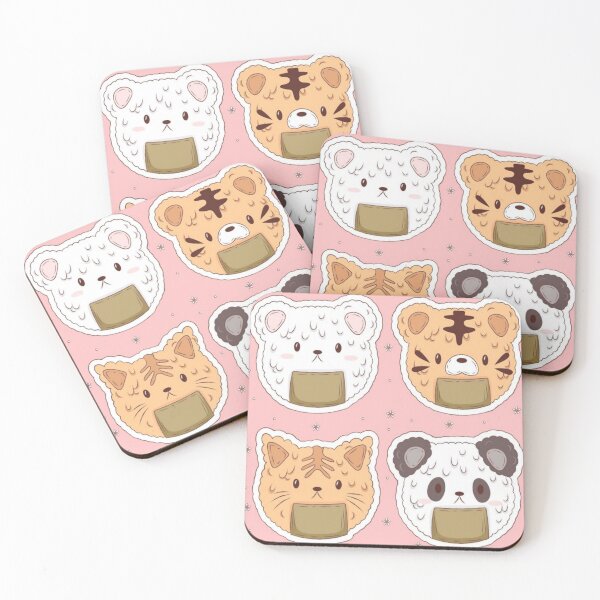 Aperçu de l'œuvre Animaux Onigiri créée et vendue par kawaiistudio.