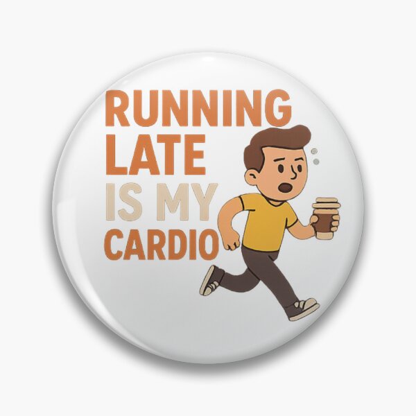 Item preview, Running Late Is My Cardio | Funny Fitness & Lifestyle Humor Tee designed and sold by Long Family Gifts.