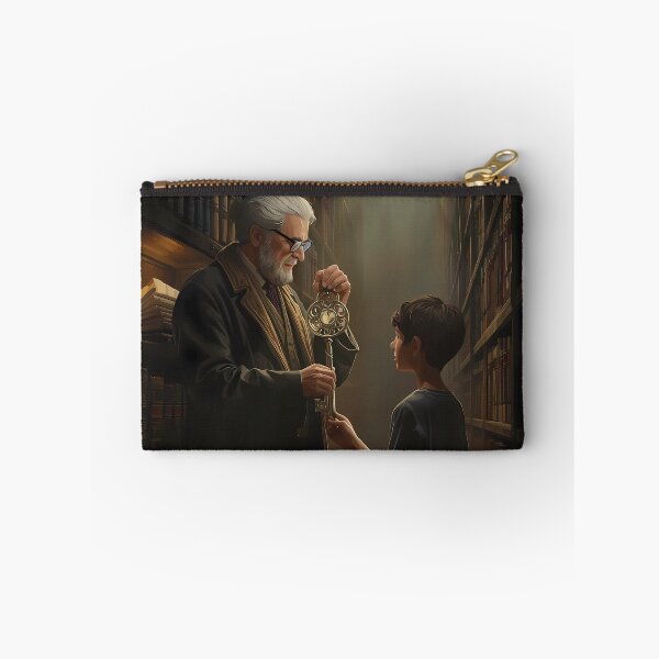 Item preview, The Librarian's Secret Key - Dark Academia Library Art, Gothic Fantasy Knowledge Poster designed and sold by Rilindi.