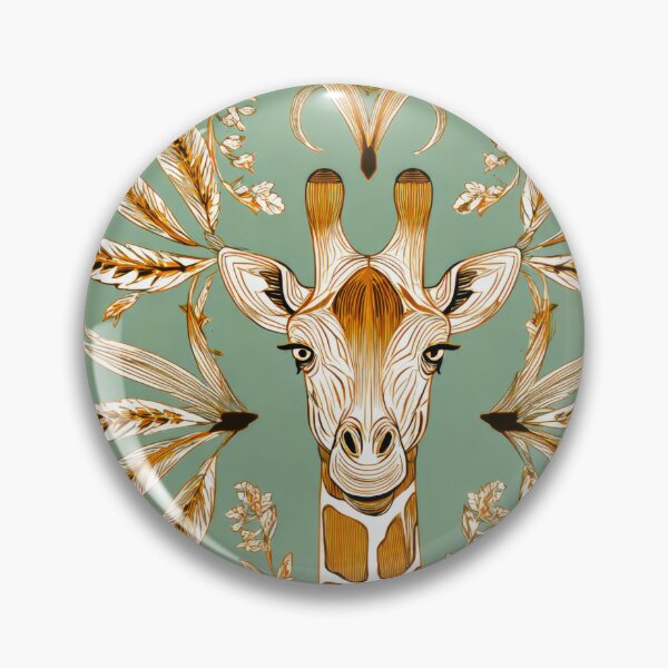 Item preview, Giraffe Botanical Pampas Grass designed and sold by scicilysimonee.