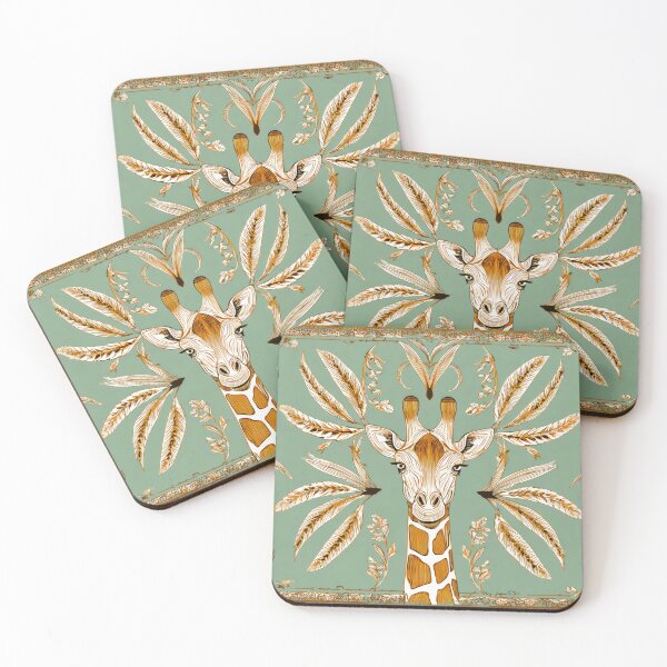 Item preview, Giraffe Botanical Pampas Grass designed and sold by scicilysimonee.