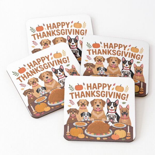 Item preview, Happy Thanksgiving Dogs – Cute Fall Holiday Design designed and sold by WHDProduction45.