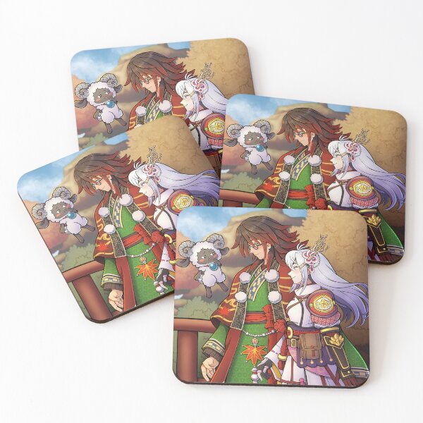 Item preview, Autumn village with Woolby, Kurama and Kaguya designed and sold by yazilla.