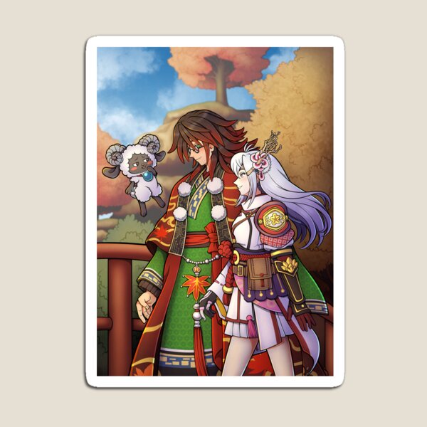 Item preview, Autumn village with Woolby, Kurama and Kaguya designed and sold by yazilla.