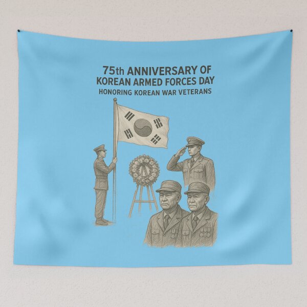 Item preview,  75th Anniversary of Korean Armed Forces Day – Honoring Korean War Veterans, designed and sold by PaintMeWorld.