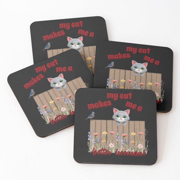 Item preview, My cat makes  me better designed and sold by CammiesShop.