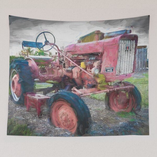 Item preview, Old Red Farm Tractor Farmall 140 IH X101 designed and sold by RichFrancoCars.