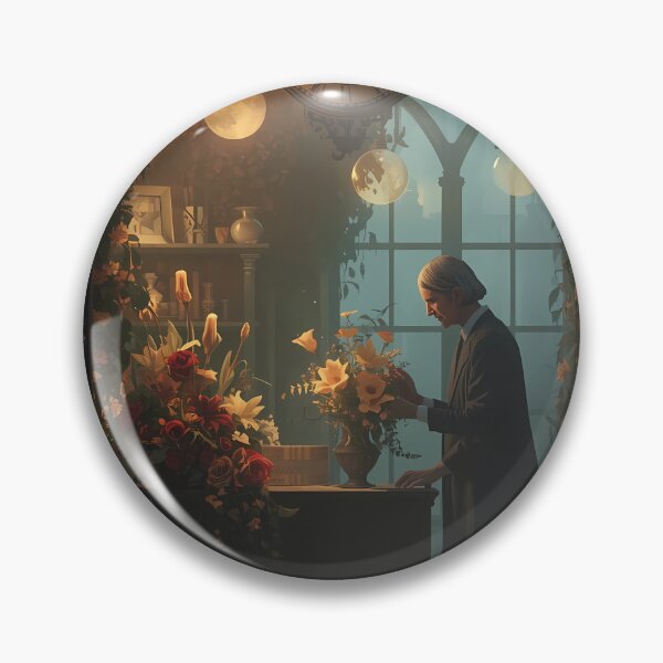 Item preview, The Timeless Florist's Shop - Magical Botanical Art, Victorian Eternal Flowers Poster designed and sold by Rilindi.