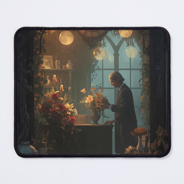 Item preview, The Timeless Florist's Shop - Magical Botanical Art, Victorian Eternal Flowers Poster designed and sold by Rilindi.
