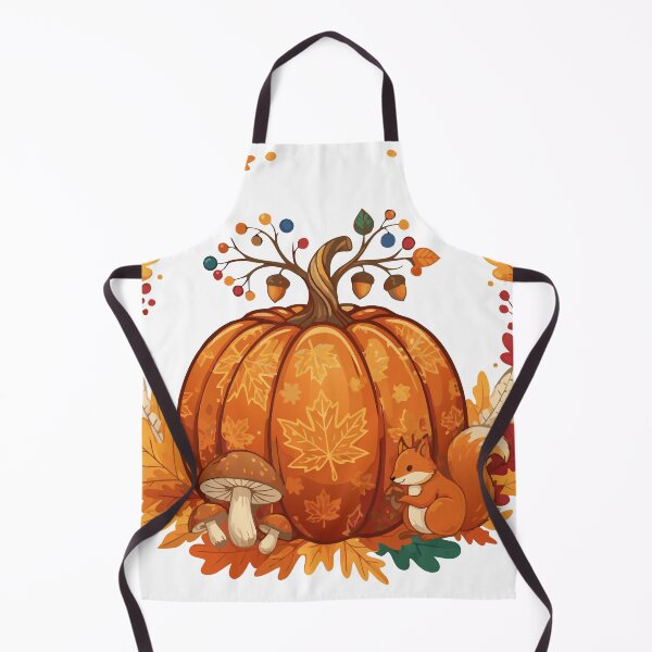 Item preview, Autumn Pumpkin Wreath Cute Squirrel, Mushrooms & Acorns designed and sold by Project X Design.