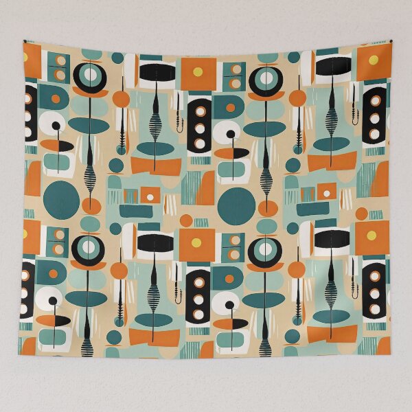 Item preview, Azul dorado danés moderno de mediados de siglo designed and sold by CraftedHome.
