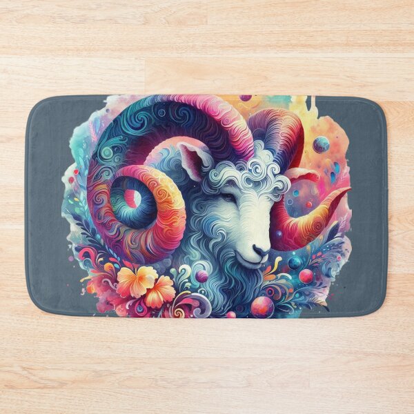 Item preview, Aries Carneiro Mandala - Vibrant Zodiacal Art designed and sold by TheDreamAtelier.