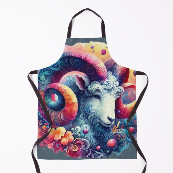 Item preview, Aries Carneiro Mandala - Vibrant Zodiacal Art designed and sold by TheDreamAtelier.