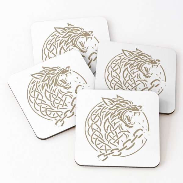Item preview, Fenrir Breaking Free – Norse Wolf of Destiny designed and sold by DreamMachine69.