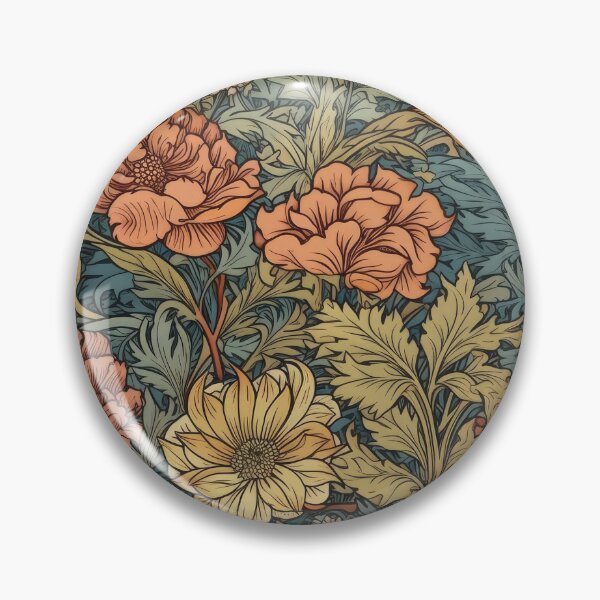 Item preview, Vintage Flowers Chrysanthemums  designed and sold by CraftedHome.
