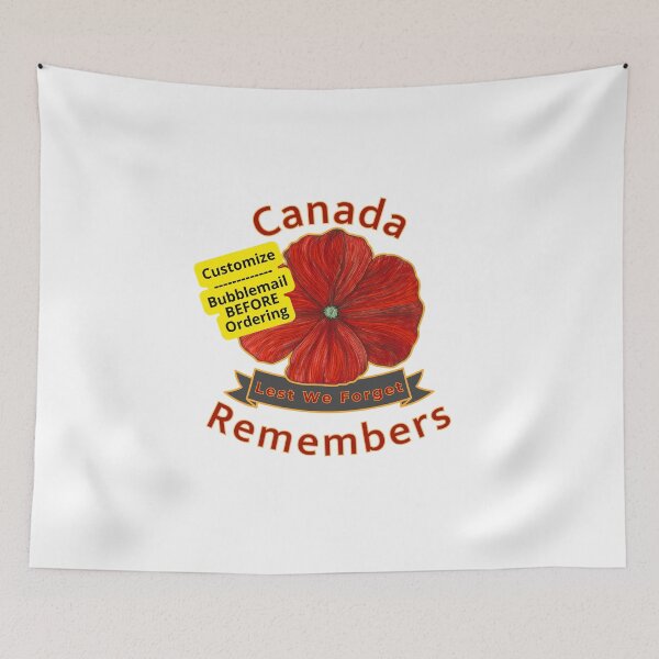 Item preview, Your Image or Canada Remembers Poppy | Customize designed and sold by H3designs.