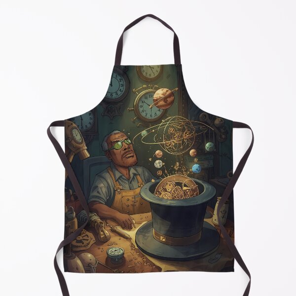 Item preview, The Watchmaker's Anomaly - Steampunk Cosmic Art, Victorian Magic Poster designed and sold by Rilindi.
