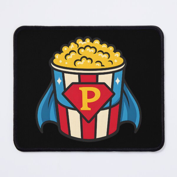 Item preview, Superhero Popcorn Bucket Shirt - Funny Cartoon Popcorn Design for Movie Lovers, Cinema Nights, and Snack Fans designed and sold by DrawHandArt.