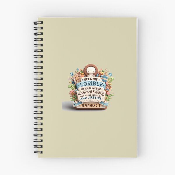 Item preview, Cute 3D Zephaniah 2:3 Bible Verse Label – Seek the Lord with Humility and Justice, designed and sold by PaintMeWorld.
