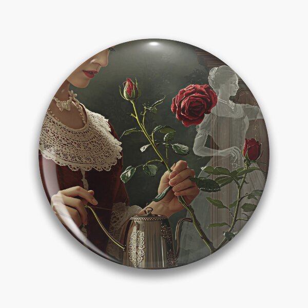 Item preview, The Chronoflorist's Paradox - Time Garden Art, Victorian Magic Botany Poster designed and sold by Rilindi.